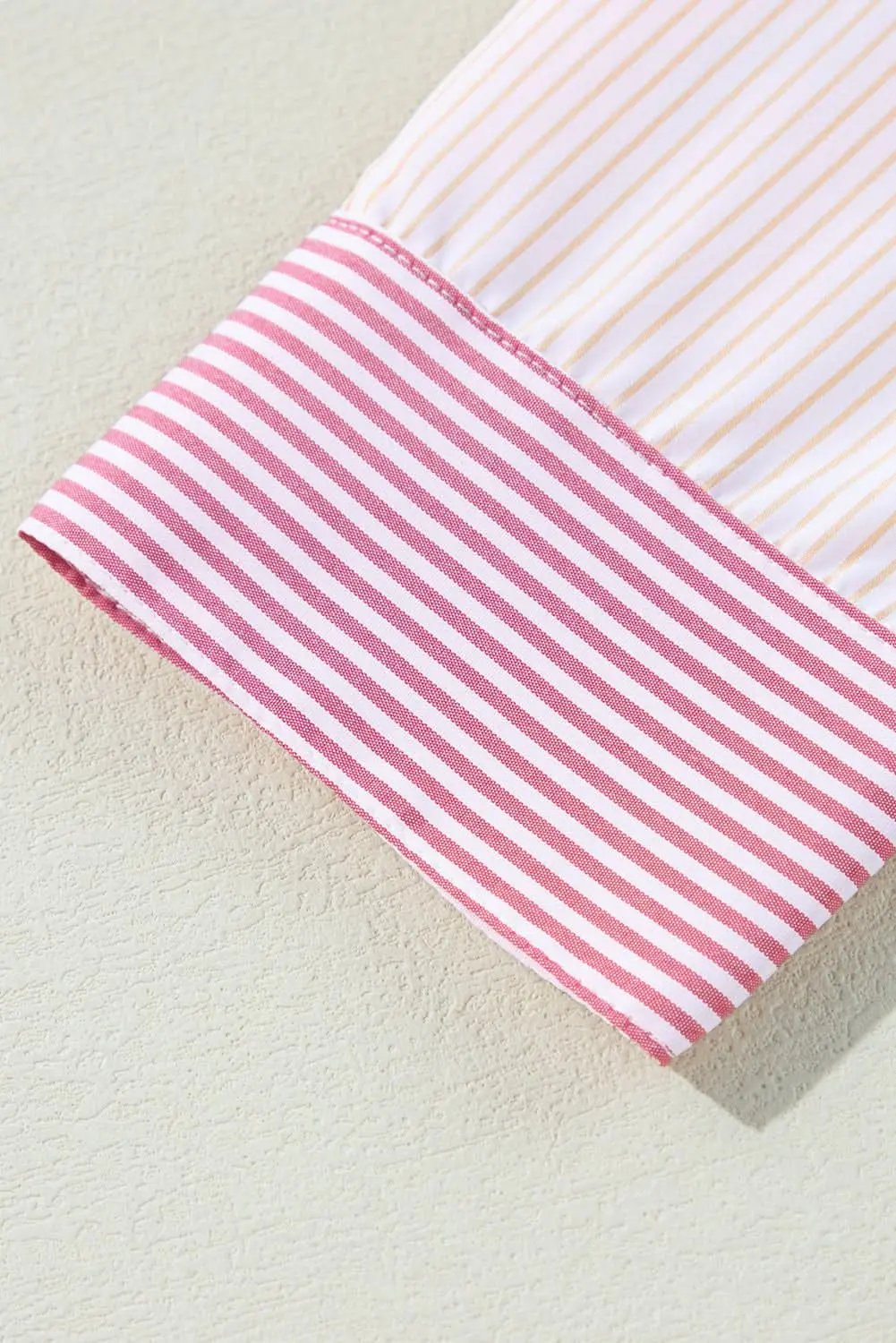 Plus size pink striped shirt - Love Salve